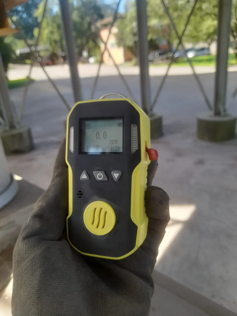 Medidor portátil de fosfina utilizado pela Qualitas.